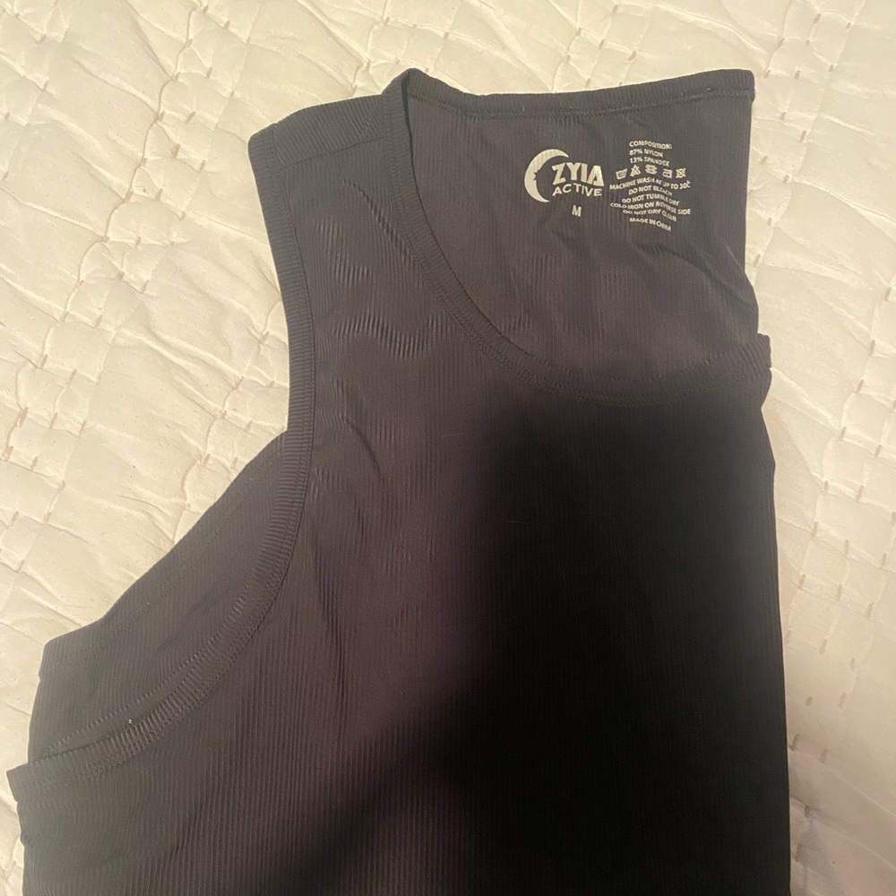 Zyia black tank top size m